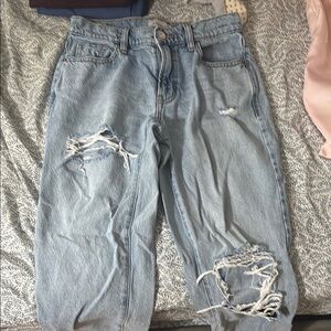 PacSun Light Blue Distressed Boyfriend Jeans